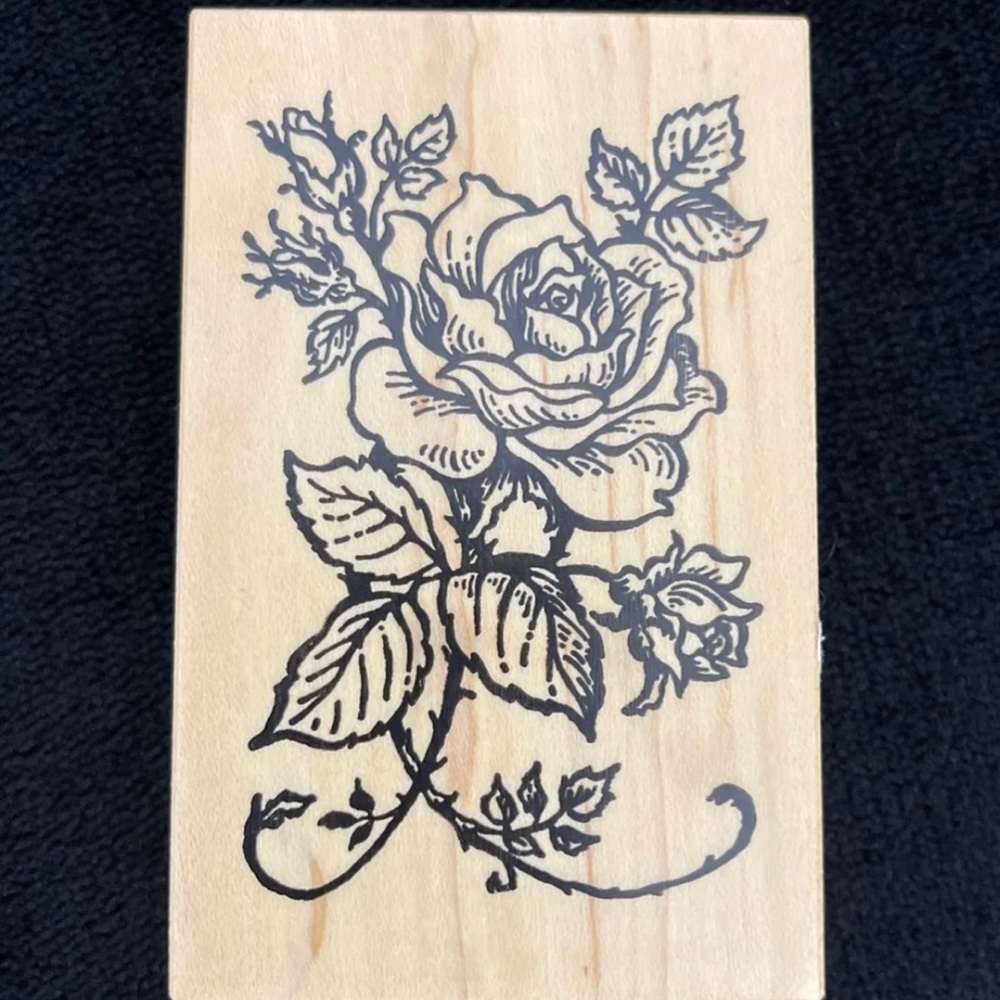 Rubber Stamp (Roses) - Picture 1 of 3